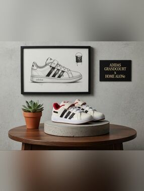 KIDS 13C ADIDAS GRAND COURT HOME ALONE – NEW IN BOX
